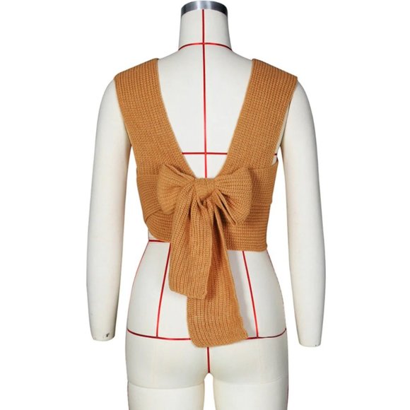 Tan tie top - Picture 4 of 4